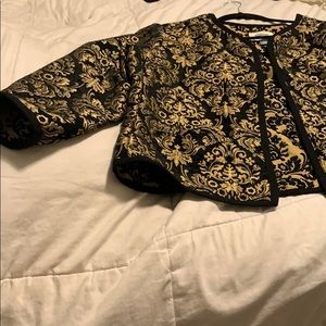 Plus Size Gold and Black Jacket